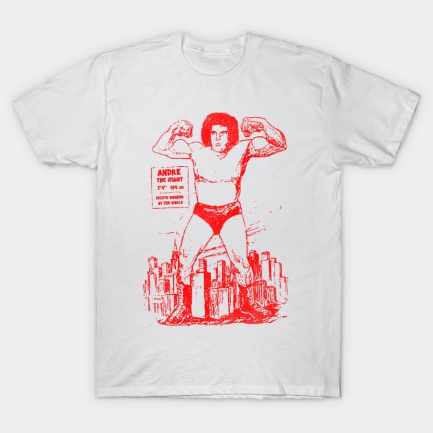 Andre the Giant - Eighth Wonder of the World T-Shirt by darklordpug